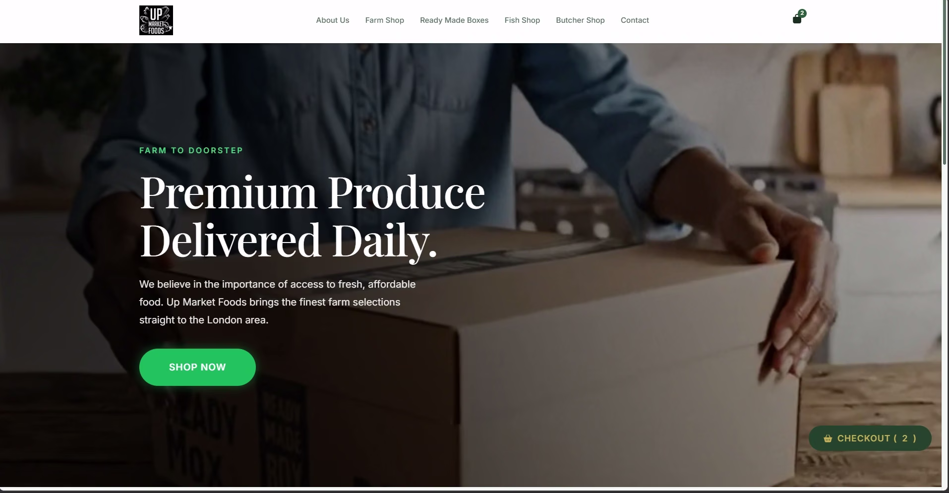 Upmarket luxury property estate agent web platform redesign by SHIFT